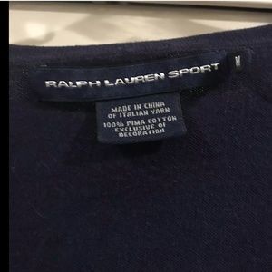 Ralph Lauren Sweaters - Ralph Lauren Sport Navy Vneck Long Sleeve Lightwei Ralph Lauren Sweaters - Ralph Lauren Sport Navy Vneck Long Sleeve Lightwei